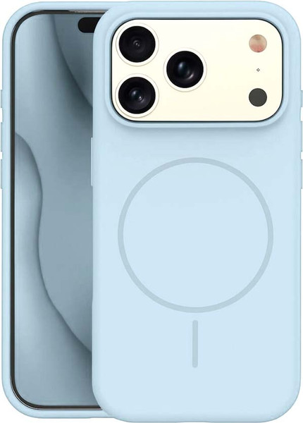 Изображение товара Чехол-накладка Bingo Silicone Magnetic для iPhone 17 Pro Max (голубой)