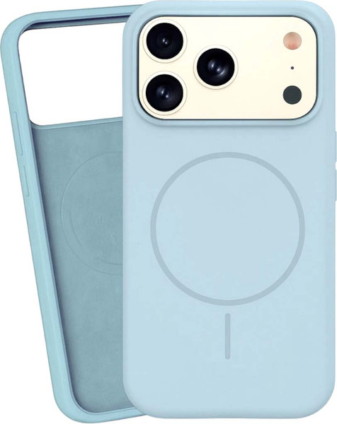 Изображение товара Чехол-накладка Bingo Silicone Magnetic для iPhone 17 Pro (голубой)