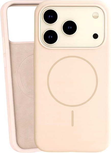 Изображение товара Чехол-накладка Bingo Silicone Magnetic для iPhone 17 Pro (пудровый)