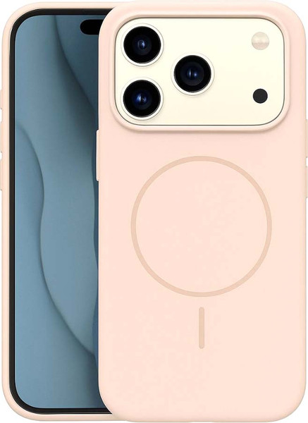 Изображение товара Чехол-накладка Bingo Silicone Magnetic для iPhone 17 Pro (пудровый)