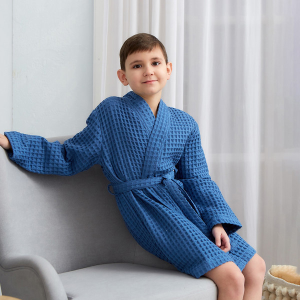 Изображение товара Халат детский Крошка Я Boho / 6243551 (р.30, синий)