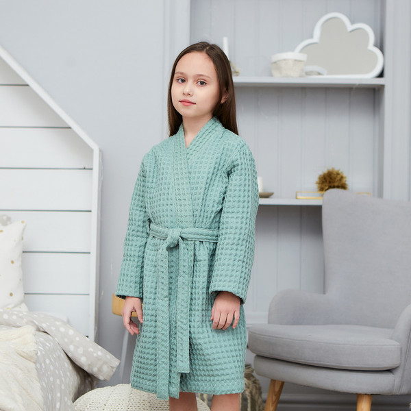 Изображение товара Халат детский Крошка Я Boho / 6243548 (р.30, мятный)