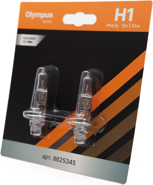 Изображение товара Комплект автомобильных ламп Storex Olympus H1.12V.55W / 8625345 (2шт)
