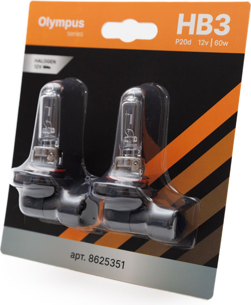 Изображение товара Комплект автомобильных ламп Storex Olympus HB3 9005.12V.60W / 8625351 (2шт)