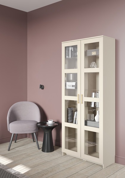 Изображение товара Шкаф с витриной Mio Tesoro Нави 2.15.16.090.19 (кашемир)