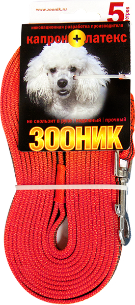 Изображение товара Поводок ZOONIK Капроновый / 11444-4 (красный)