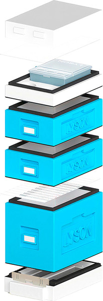 Изображение товара Улей Lyson Дадан На 6 Рамок / WDD58BW (синий/неокрашенный)