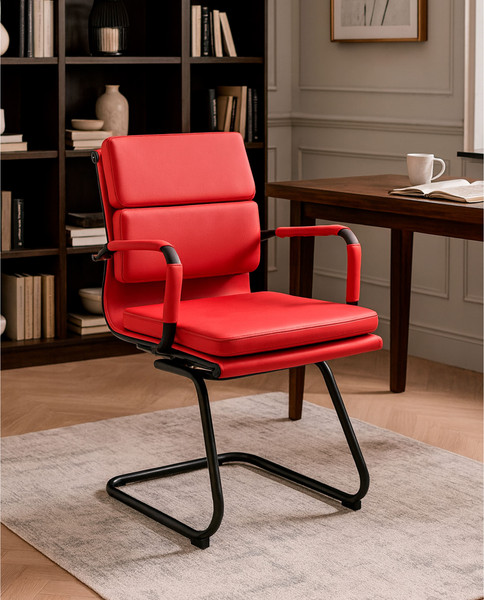 Изображение товара Стул офисный AksHome Indigo CF (красный/черный)