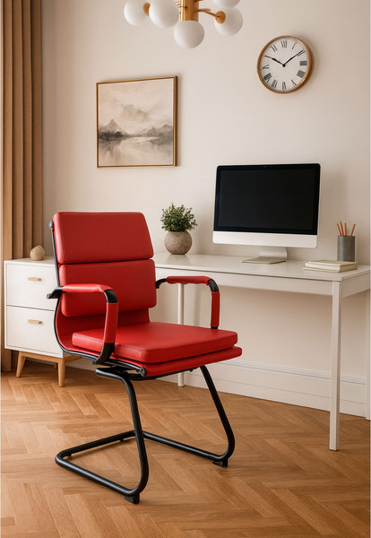 Изображение товара Стул офисный AksHome Indigo CF (красный/черный)