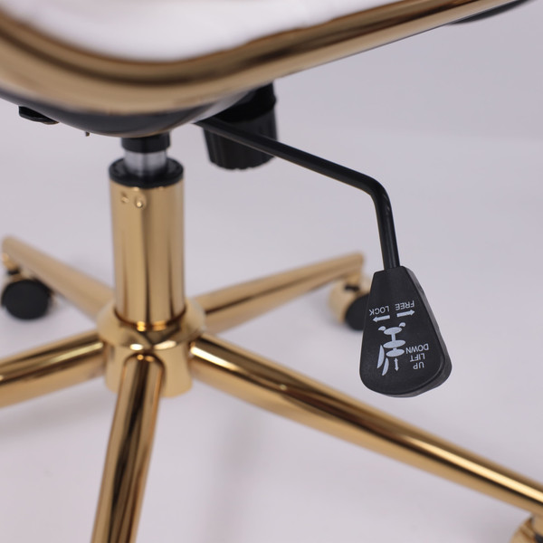 Изображение товара Кресло офисное AksHome Indigo LB (белый/золотой)