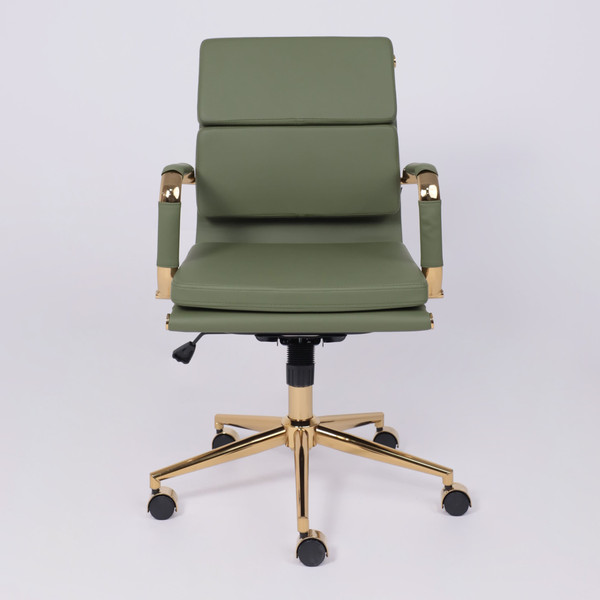 Изображение товара Кресло офисное AksHome Indigo LB (зеленый/золотой)