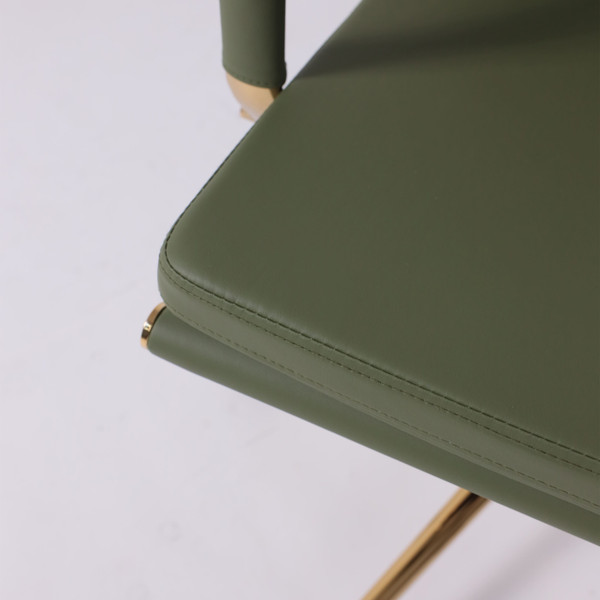 Изображение товара Кресло офисное AksHome Indigo LB (зеленый/золотой)