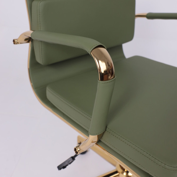 Изображение товара Кресло офисное AksHome Indigo LB (зеленый/золотой)