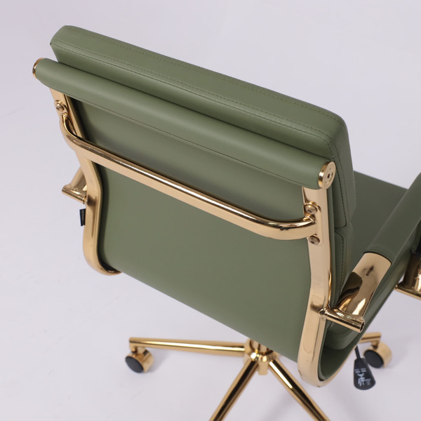 Изображение товара Кресло офисное AksHome Indigo LB (зеленый/золотой)