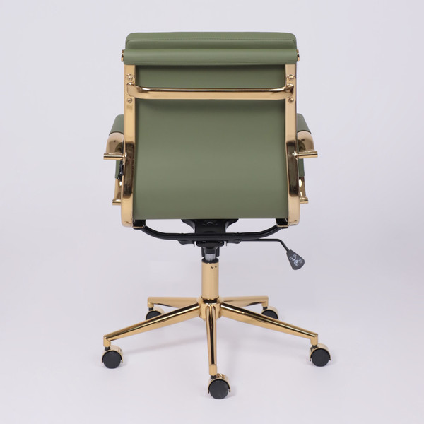 Изображение товара Кресло офисное AksHome Indigo LB (зеленый/золотой)