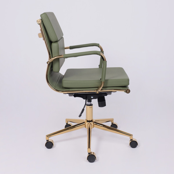 Изображение товара Кресло офисное AksHome Indigo LB (зеленый/золотой)