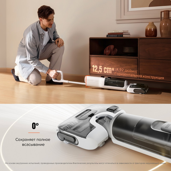 Изображение товара Вертикальный пылесос Roborock Wet And Dry Vacuum Cleaner F25 WD5M1A / WD5M1A512-02 (черный)