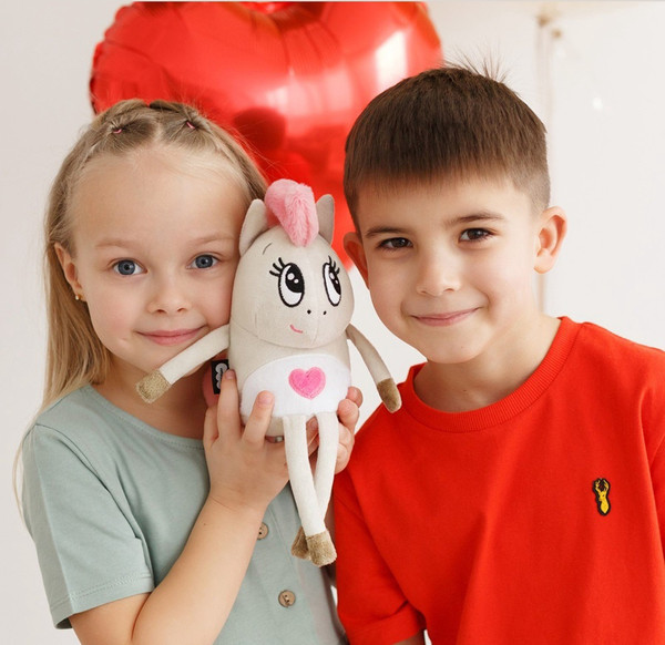 Изображение товара Мягкая игрушка Мякиши Лошадка Валентинка / 10917386