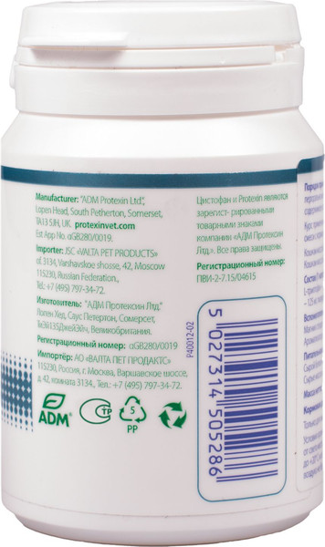 Изображение товара Кормовая добавка для животных Protexin Цистофан (30 капсул)