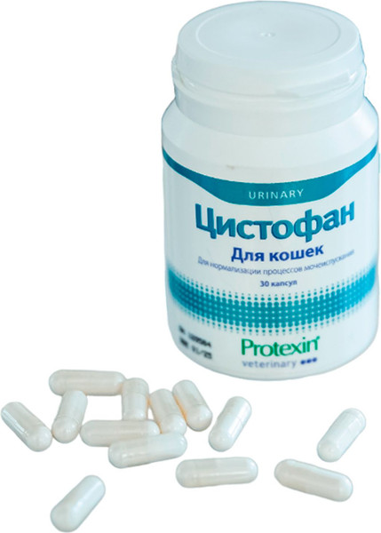 Изображение товара Кормовая добавка для животных Protexin Цистофан (30 капсул)