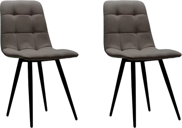 Изображение товара Набор стульев Аленушка Мебель Агат (2шт, графит софт)