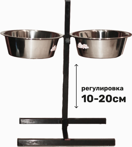 Изображение товара Подставка для мисок ZOONIK 08822-1 (бронзовый, с мисками)