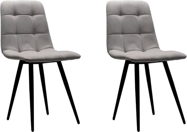 Изображение товара Набор стульев Аленушка Мебель Агат (2шт, серый софт)