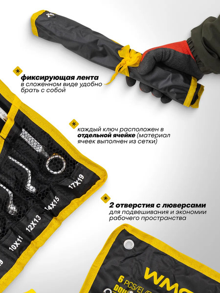 Изображение товара Набор ключей WMC Tools WMC-50610P (63061)