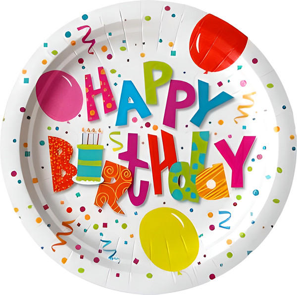 Изображение товара Набор одноразовых тарелок Лекс Вечеринка 23см (6шт)