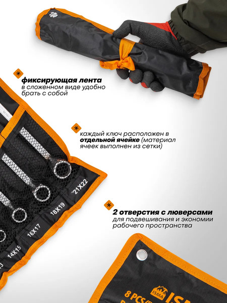 Изображение товара Набор ключей ISMA ISMA-5088P (63047)