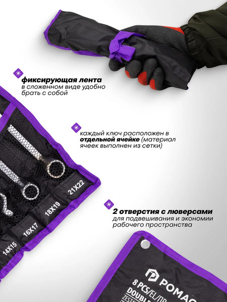 Изображение товара Набор ключей Pomagier POM-5088P (63056)