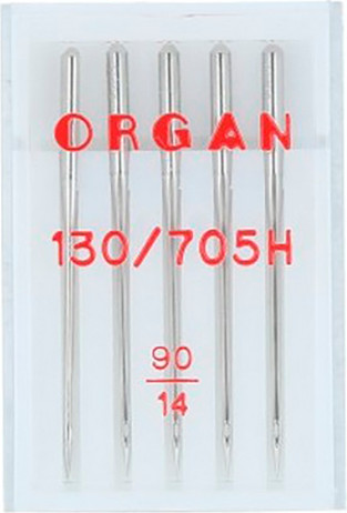 Изображение товара Набор игл для бытовой швейной машины Organ Универсальные 5105090 № 90 (5шт)