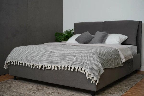 Изображение товара Двуспальная кровать ДСВ Венеция 1.8 (графит софт)