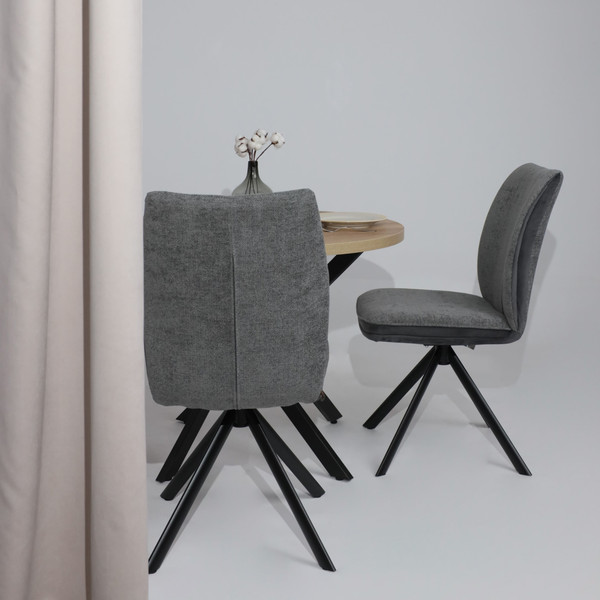 Изображение товара Стул Мамадома Smart-R 360 (g22 Graphite шенилл Lux - d10 Hematite Lux\черный)