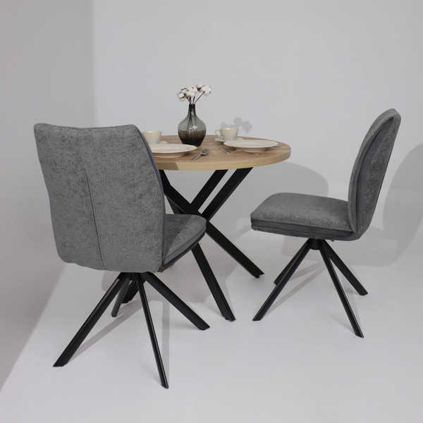 Изображение товара Стул Мамадома Smart-R 360 (g22 Graphite шенилл Lux - d10 Hematite Lux\черный)