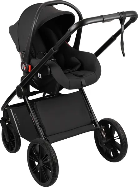Изображение товара Детская универсальная коляска INDIGO Sting 3в1 (черный)