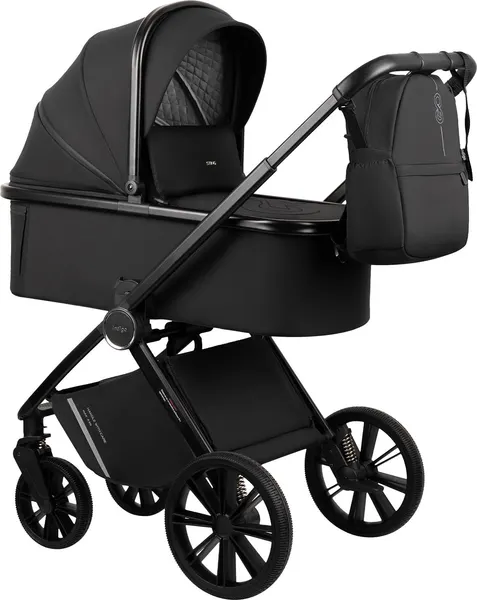 Изображение товара Детская универсальная коляска INDIGO Sting 3в1 (черный)