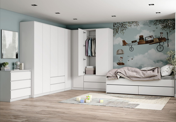 Изображение товара Шкаф ДСВ Мори угловой МШУ 940 (белый)