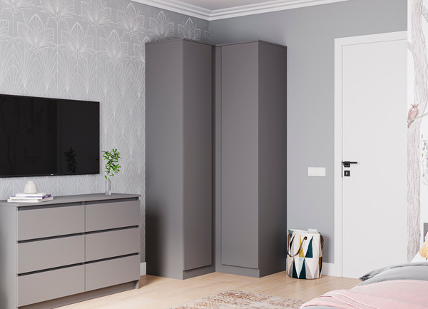 Изображение товара Шкаф ДСВ Мори угловой МШУ 940 (графит)