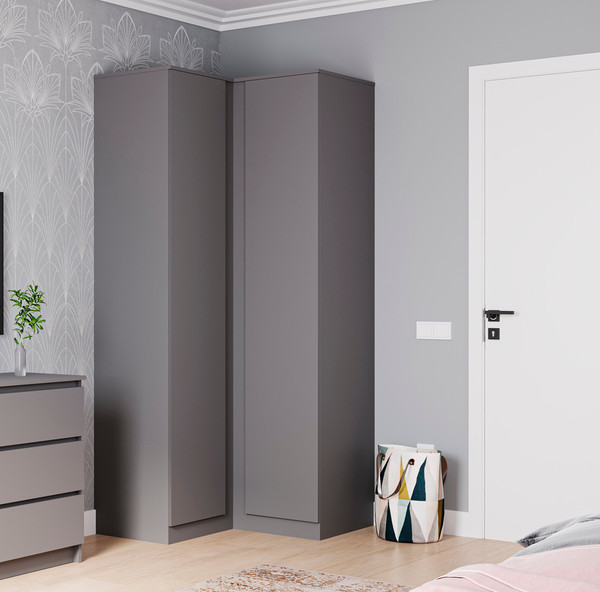 Изображение товара Шкаф ДСВ Мори угловой МШУ 940 (графит)