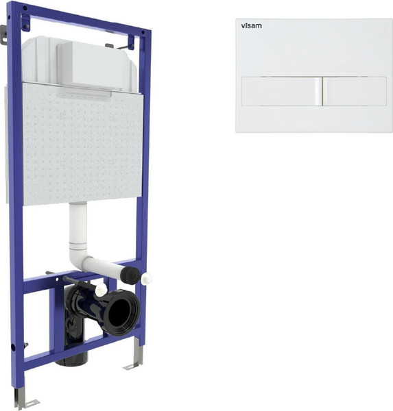 Изображение товара Инсталляция для унитаза Visam Slim 525 с кнопкой L1 / EX-040211 (белый)