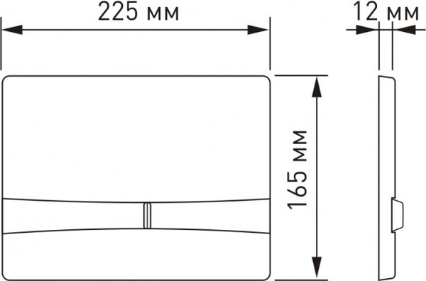Изображение товара Инсталляция для унитаза Visam Slim 525 с кнопкой F1 / EX-040250 (белый)