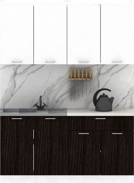 Изображение товара Кухонный гарнитур Eligard Lion 1.6.2 (белый/дуб марбург/королевский опал)