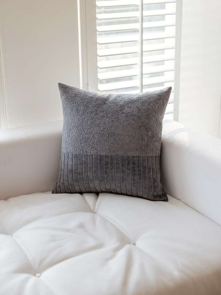 Изображение товара Наволочка декоративная MATEX Tufted Velvet / ALEX-53 (серый)