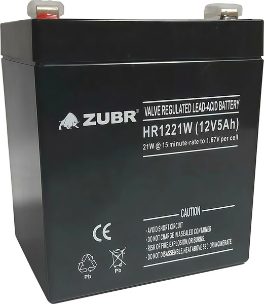 Изображение товара Аккумуляторная батарея Zubr HR 1221W 26001