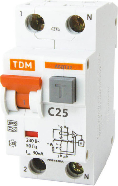 Изображение товара Дифференциальный автомат TDM SQ0202-0031