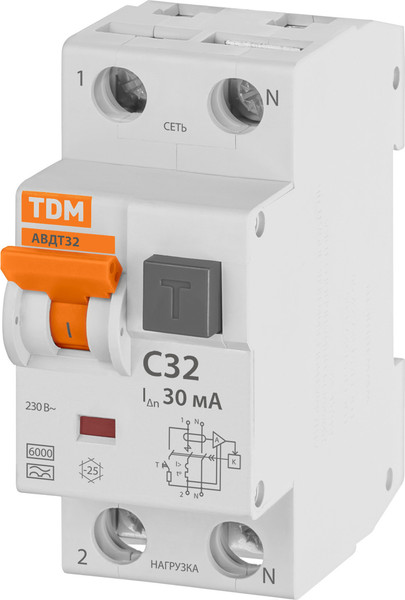 Изображение товара Дифференциальный автомат TDM SQ0202-0032