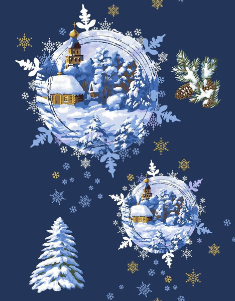 Изображение товара Дорожка на стол Текстильный городок Волшебство Нового года 50x150 ТХбК29283-1/50