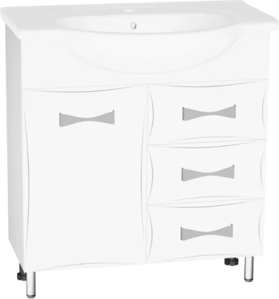 Изображение товара Тумба под умывальник Vako Бант Балтика 80 3 ящика