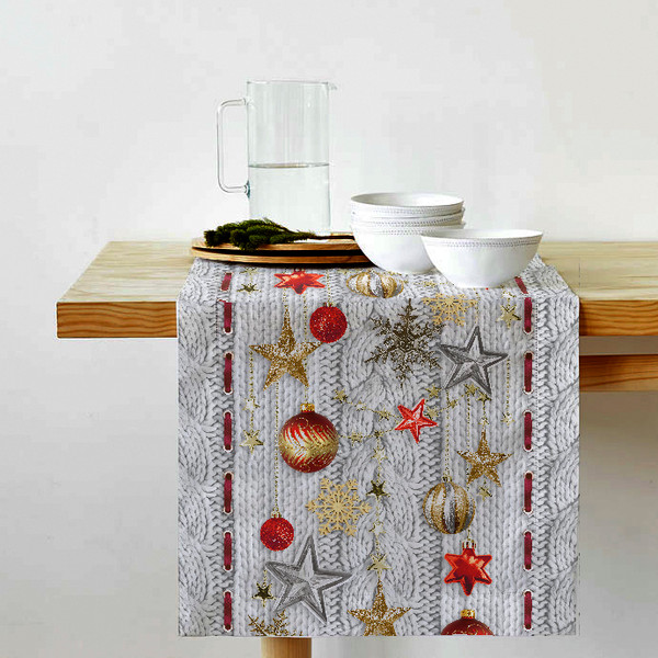 Изображение товара Дорожка на стол Текстильный городок Новогодняя звезда 50x180 ТХбК30044-1/50